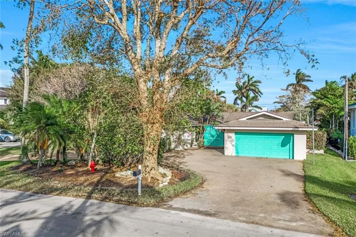 Existing house has a 2 car garage