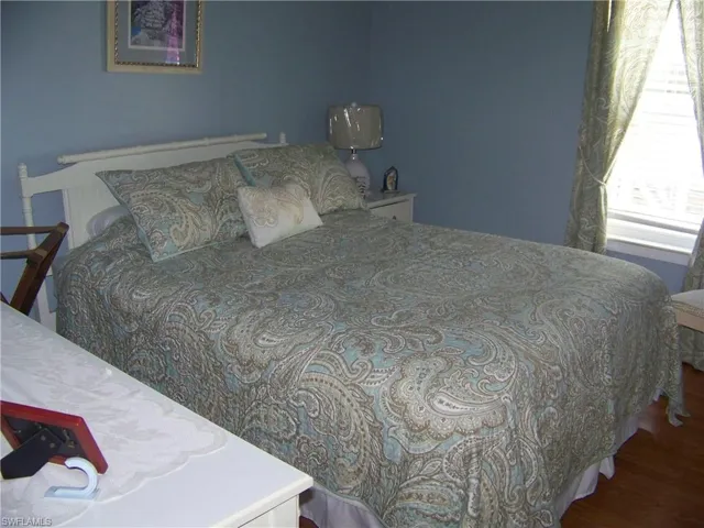 large sized guest bedroom.
