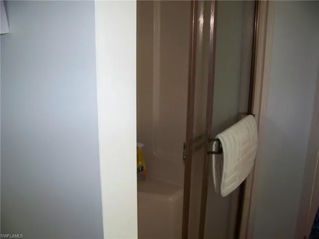 Shower only with seats in master bath.