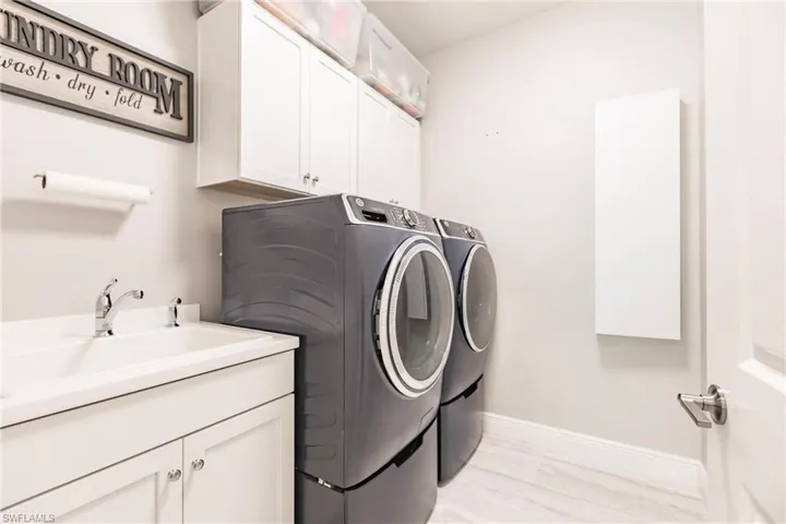 Front load washer and dryer stay with the home
