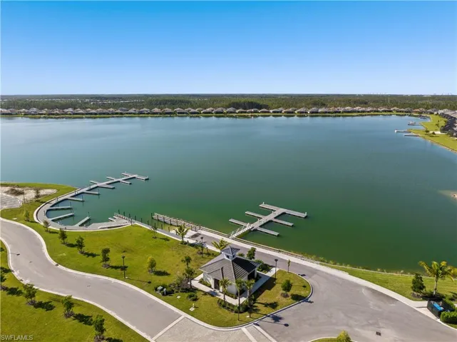 Bird's eye view of one of the marinas