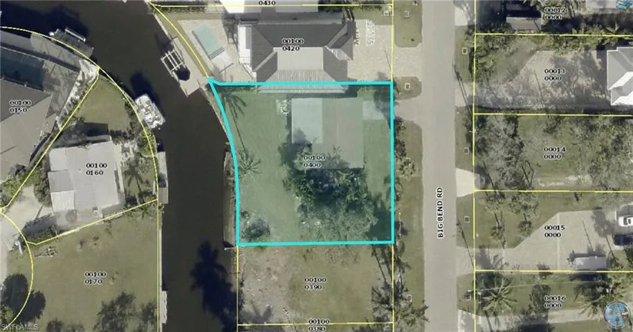 Aerial view of property's location