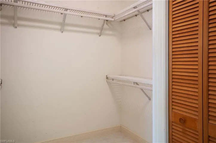 Primary bedroom large double walk-in closets