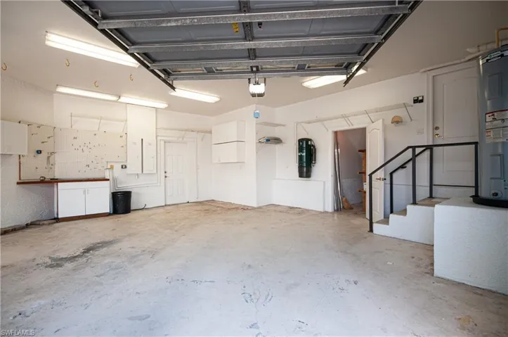 Oversized 2+ car garage with storage room