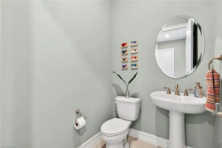 Powder room on the main floor