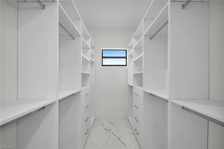 View of spacious closet