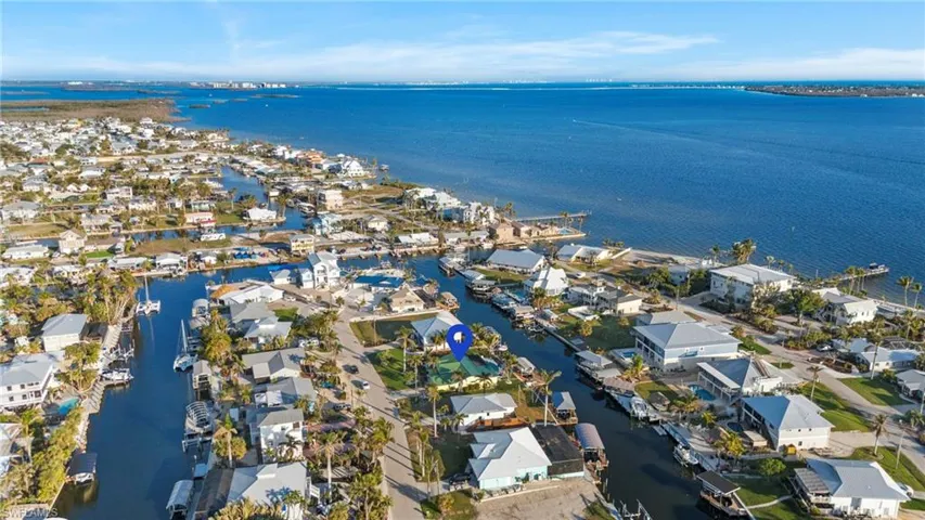Aerial view shows Sanibel Island and Sanibel bridge in background! So Close!