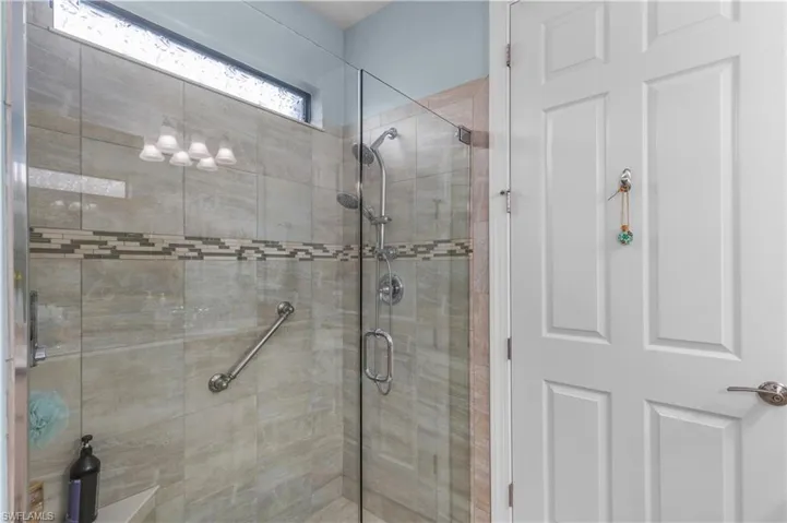 Tiled shower