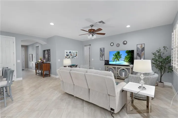 Soothing gray tile & walls