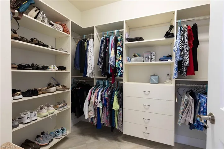 Custom walk-in closet