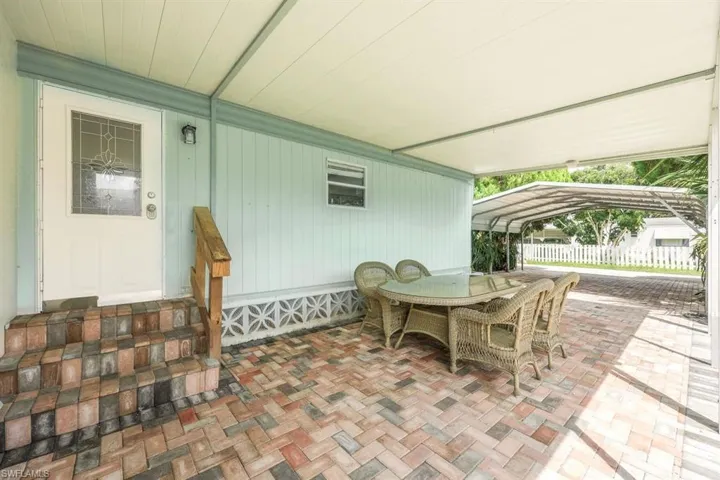 View of patio