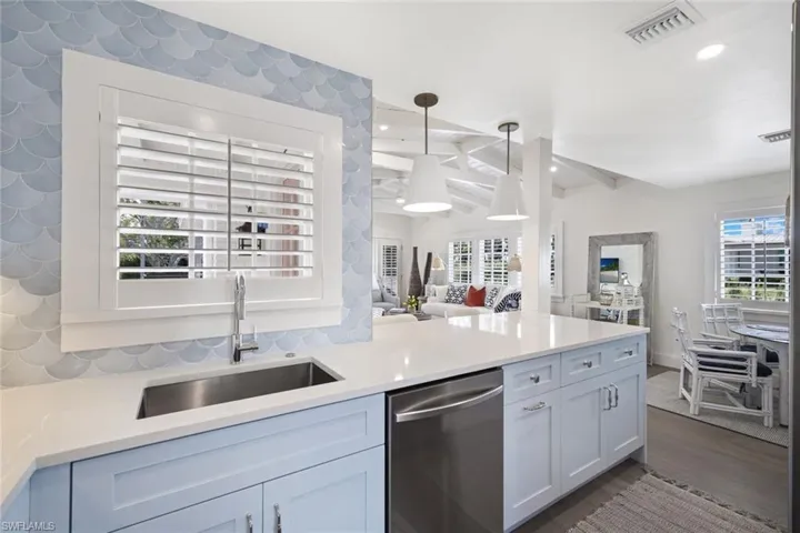 Kitchen Open to Dining Area
