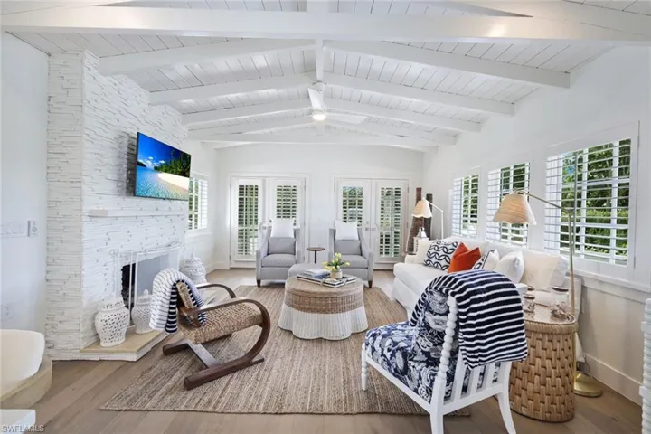 Cozy Living Room with Fireplace