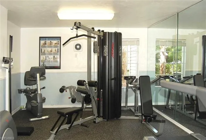 View of workout area