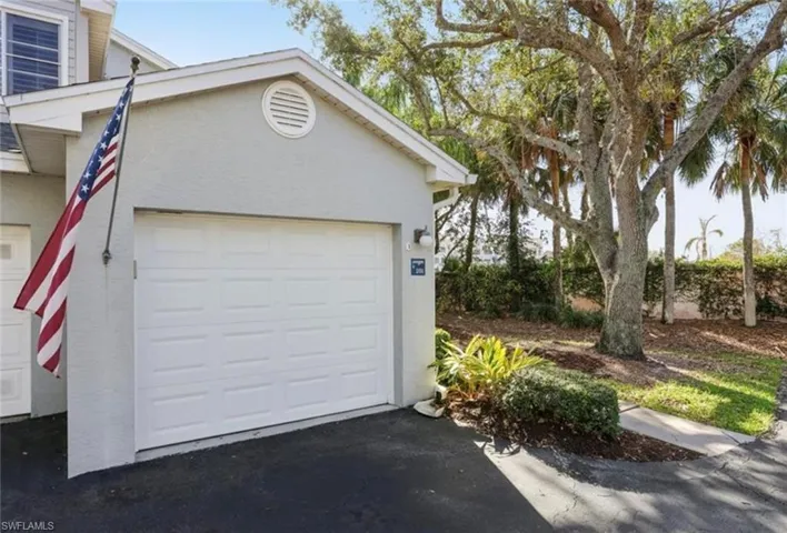 Garage with driveway
