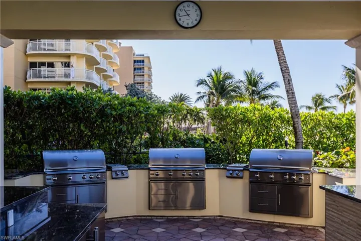 View of patio featuring grilling area