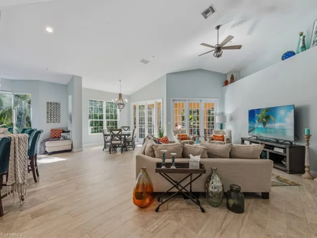 Open Concept Living, Dining, and Kitchen
