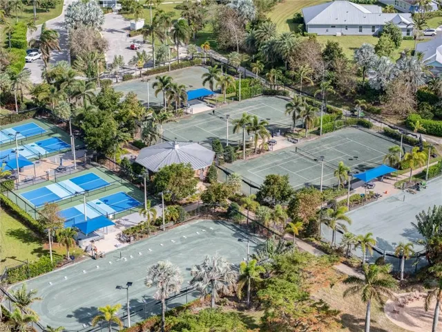 Birds eye view of property