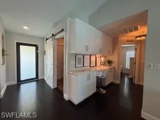 Full view of the entry way and office center