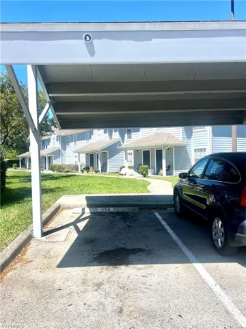 View of assigned covered parking lot
