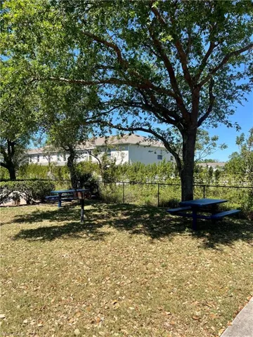 View of yard with grill area