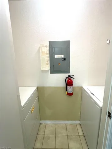 In-unit laundry area