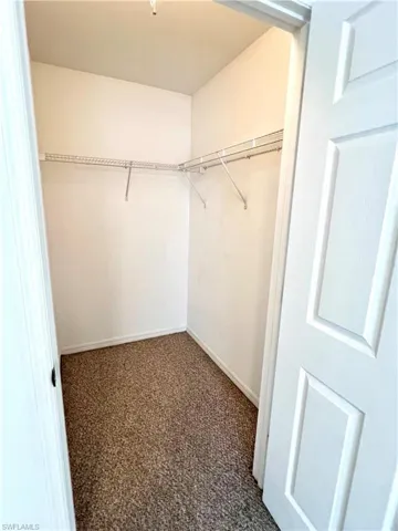Guest bedroom walk-in closet