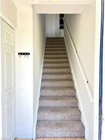 View of stairs leading to main floor