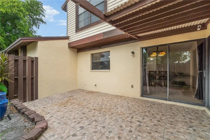 Private courtyard.