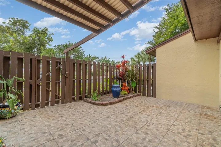 Private courtyard.
