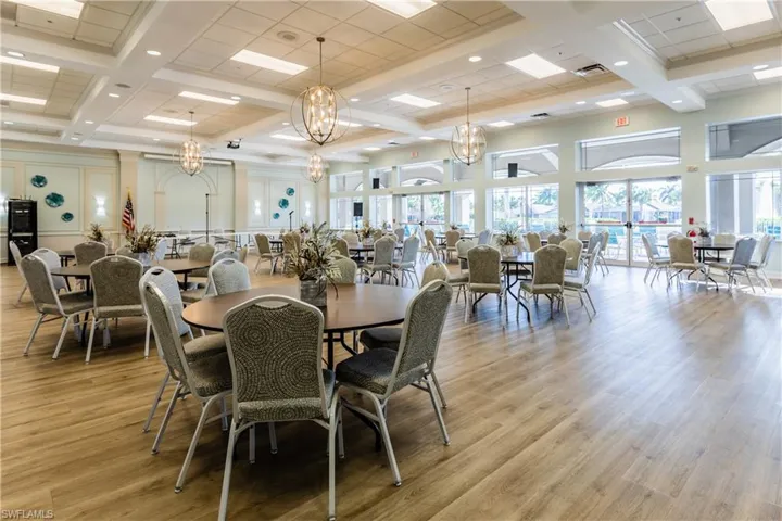 Ballroom at the clubhouse, large events and meetings, catering kitchen