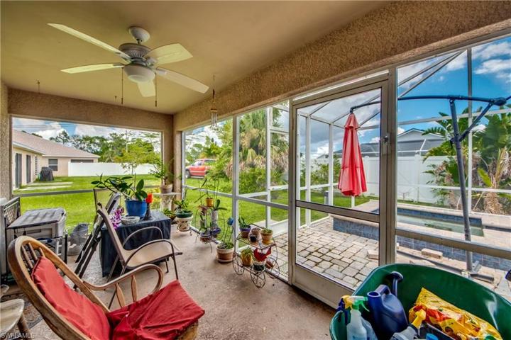 left unit lanai.