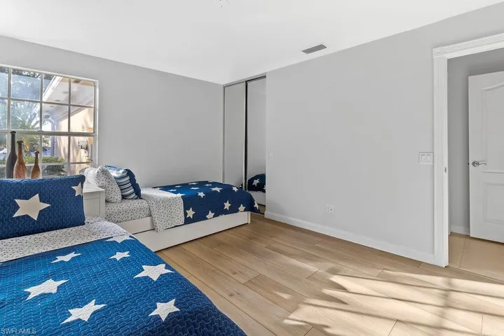 Look at the space! Large walk in closet and plenty of room for kids to play.