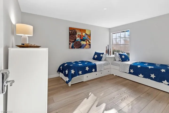 Second bedroom with new LVP flooring