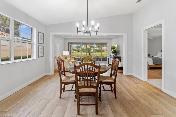 Dining area large enough to entertain