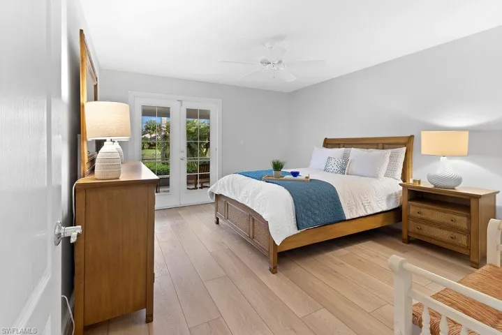 Large bedroom with ample storage