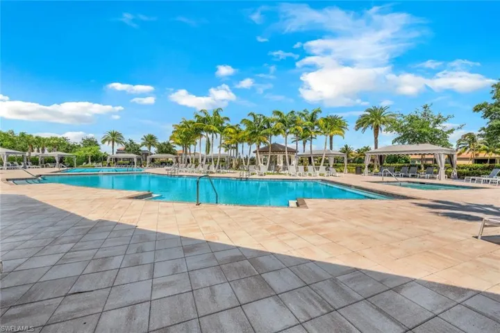 Community pool, lap pool and spa