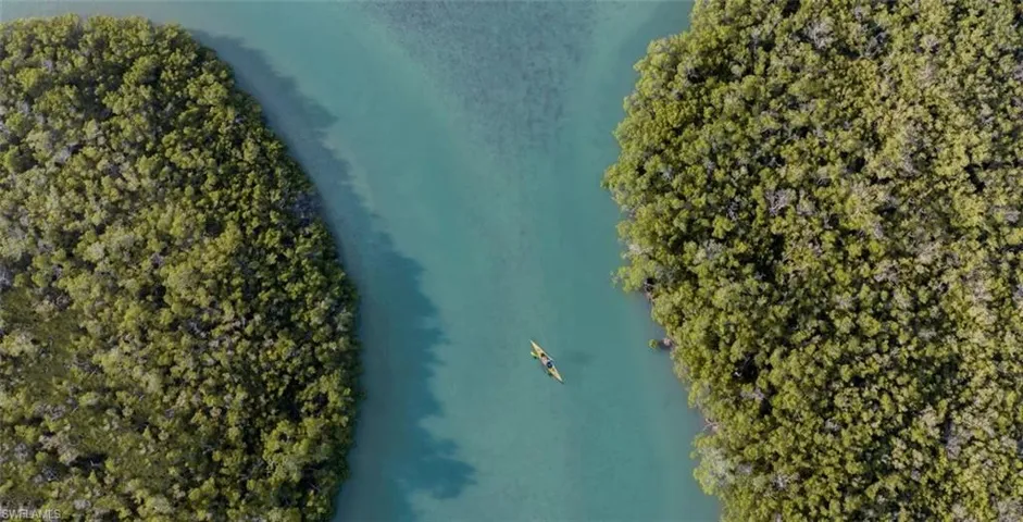 Bird's eye view of a large body of water