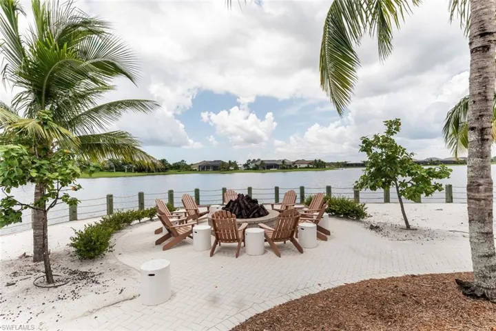 View of patio featuring a water view