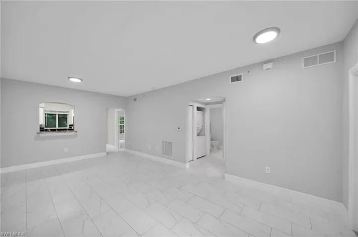 View of tiled empty room
