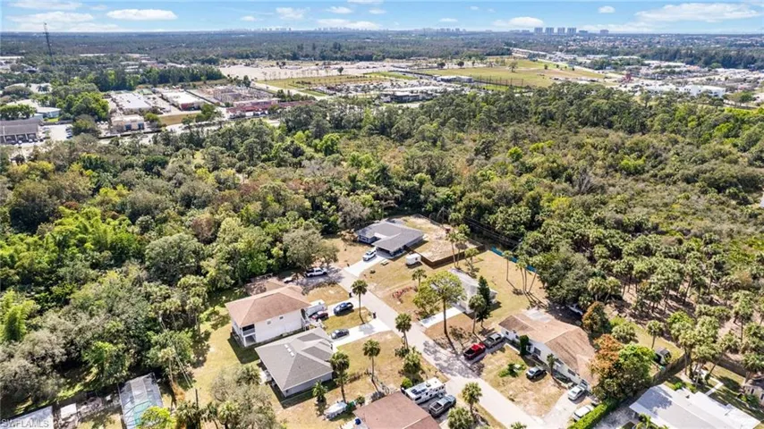 Birds eye view of property
