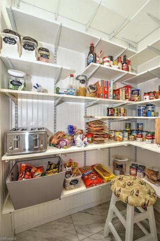 Lighted and Custom Walk-in Pantry
