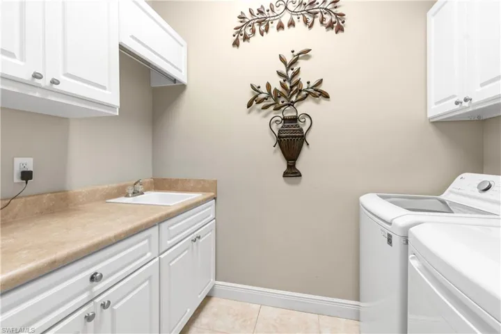 LAUNDRY ROOM...SINK AND STORAGE