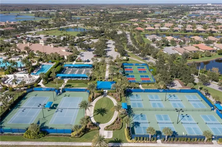 Drone / aerial view of a nearby body of water