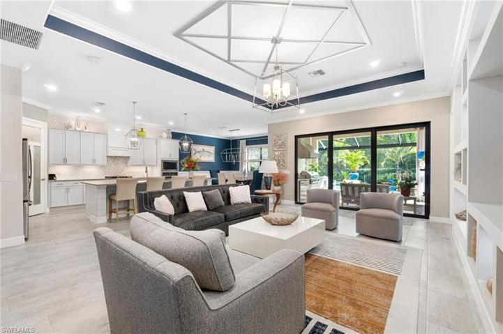 The ceiling accent is an added upgrade adding to the charm and character of this home.