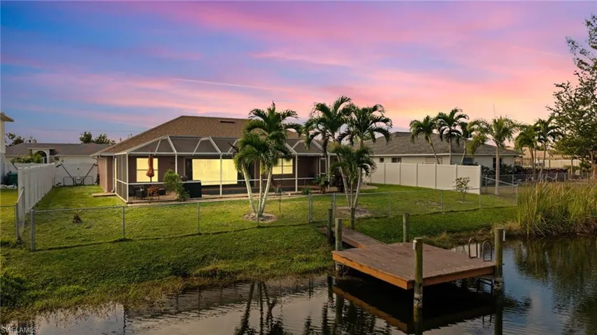 Twilight Dock Aerial View
