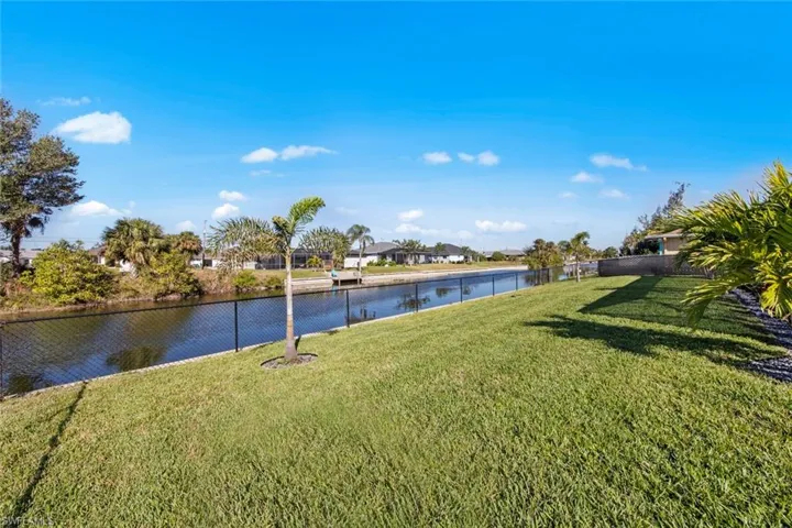 View of yard featuring a water view