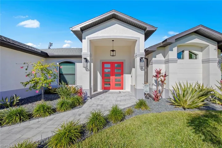 Entrance to property with french doors