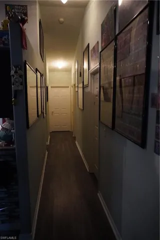 Hallway from family room towards bedrooms/laundry room