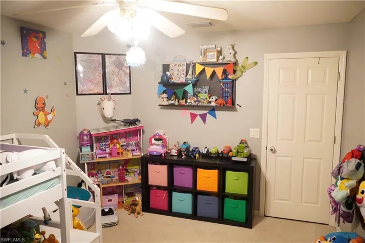 Bedroom with no closet